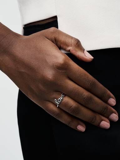 Handgeschrieben Love Ring