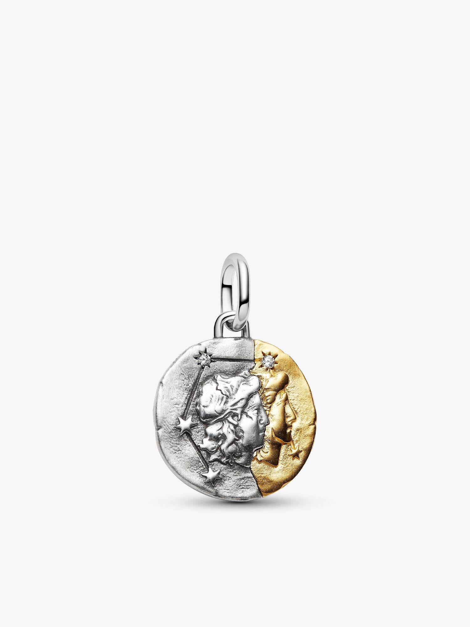 Sternzeichen Zwillinge Medaillon-Charm