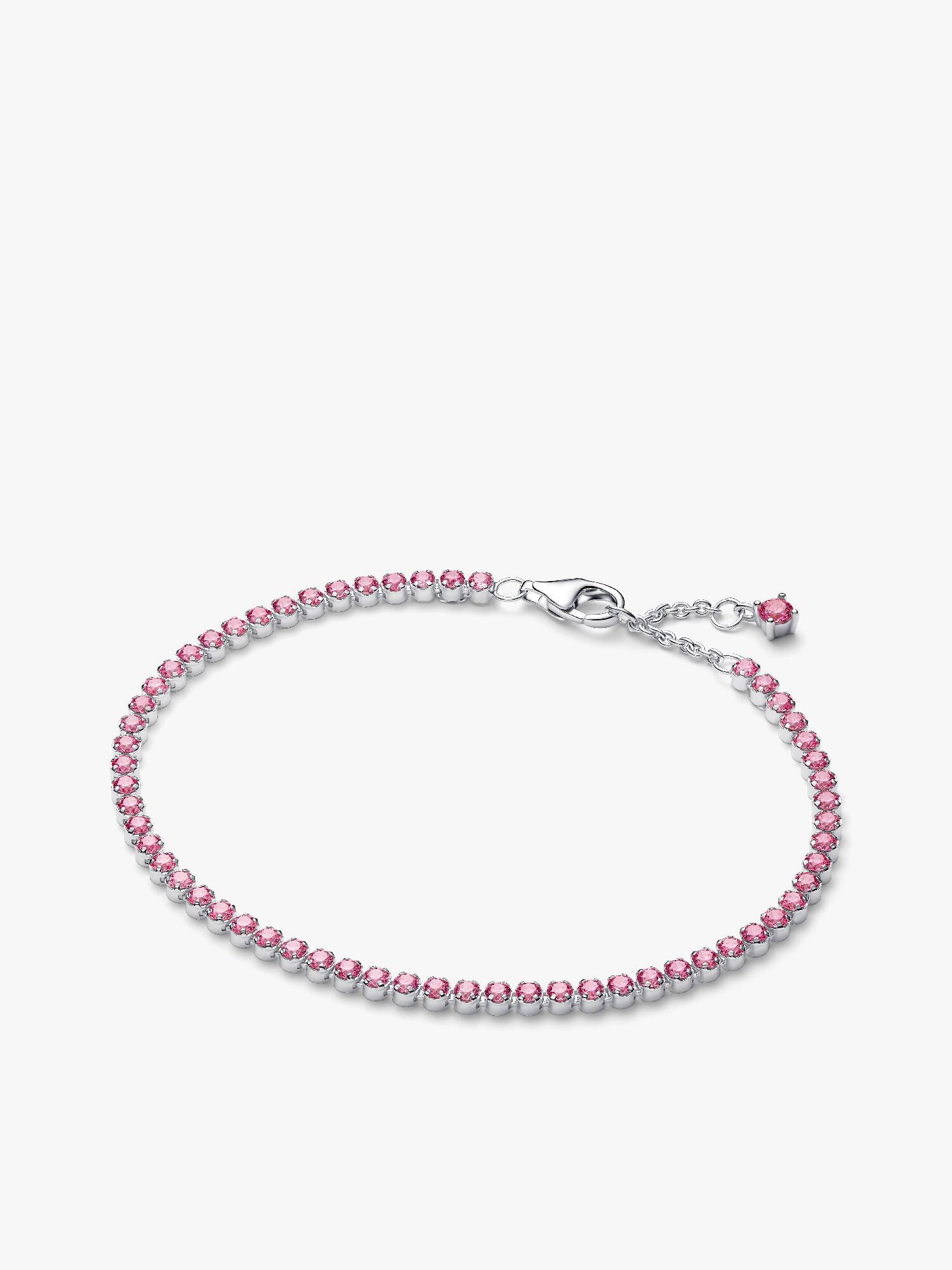 Rosafarbenes Kleines Tennisarmband