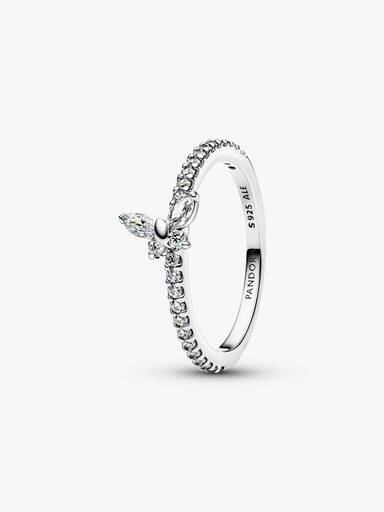 Glitzernder Schmetterling Ring