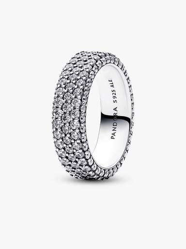 Pandora Timeless Dreireihiger Pavé Ring