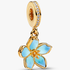 Blaue Blüte Charm-Anhänger Blaue Blüte Charm-Anhänger