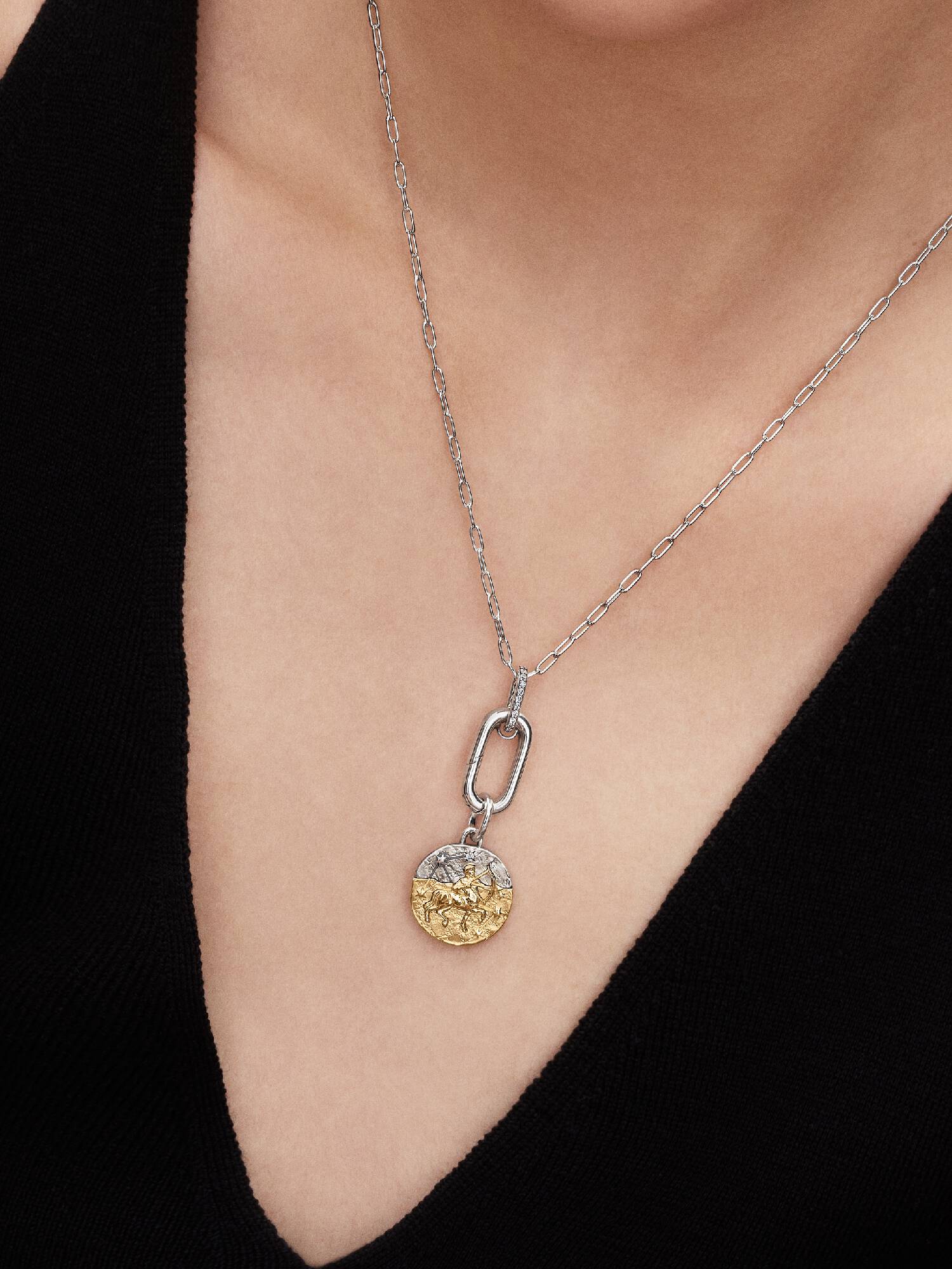 Sternzeichen Schütze Medaillon-Charm
