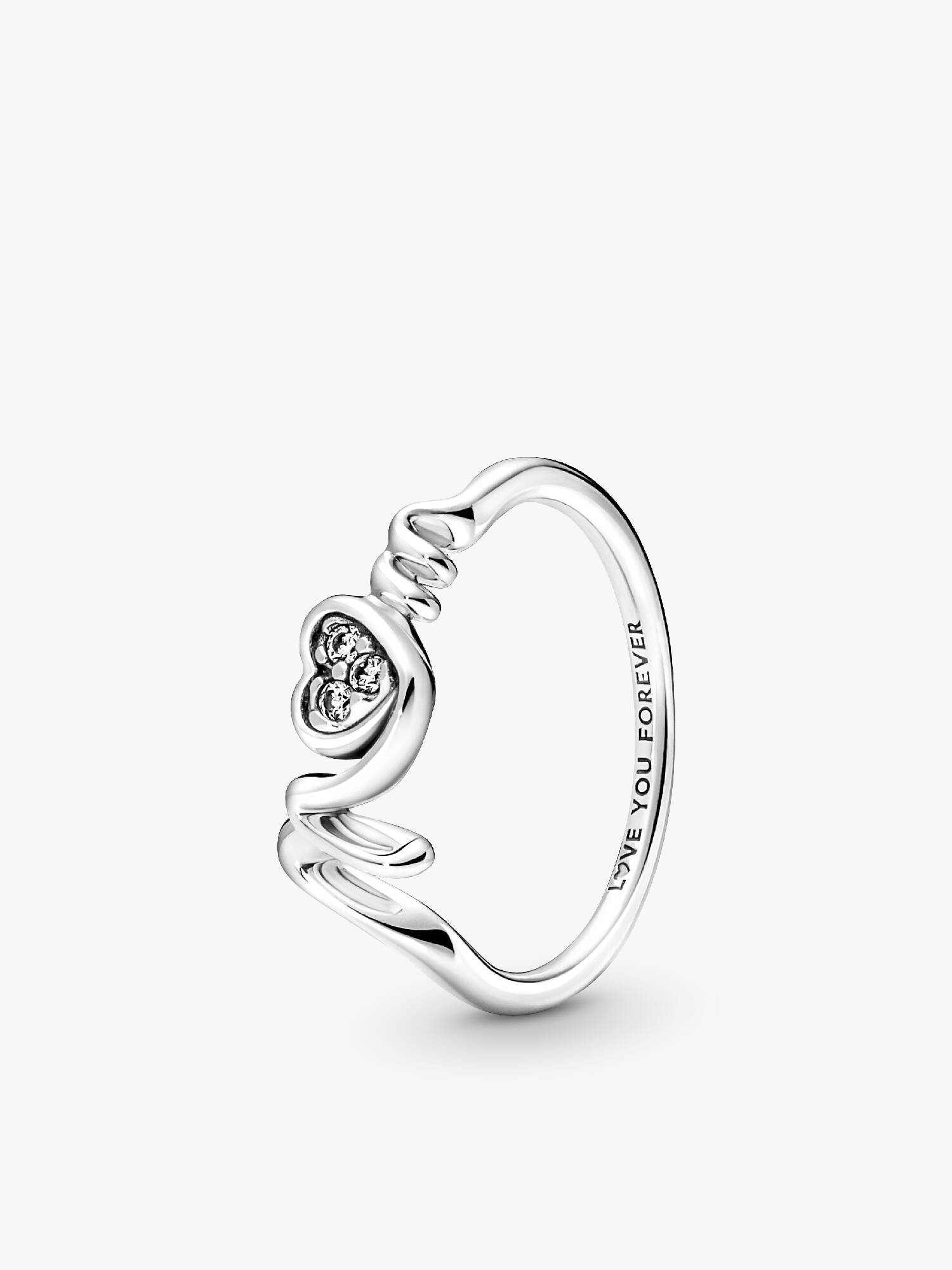 Mum Pavé Herz Ring