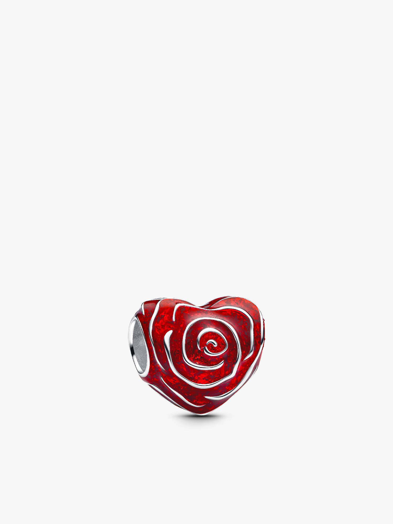 Rose Herz Charm