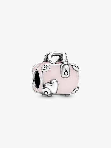 Rosafarbener Koffer Charm