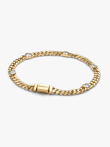 Herz Cuban-Gliederarmband