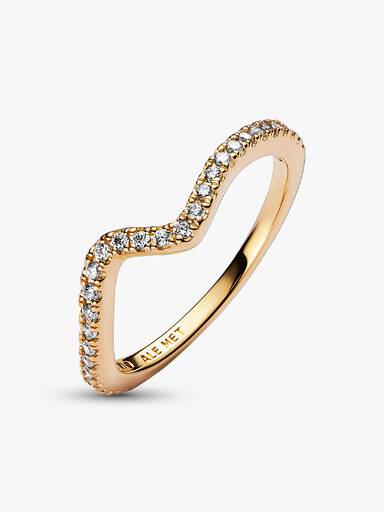Funkelnde Welle Ring