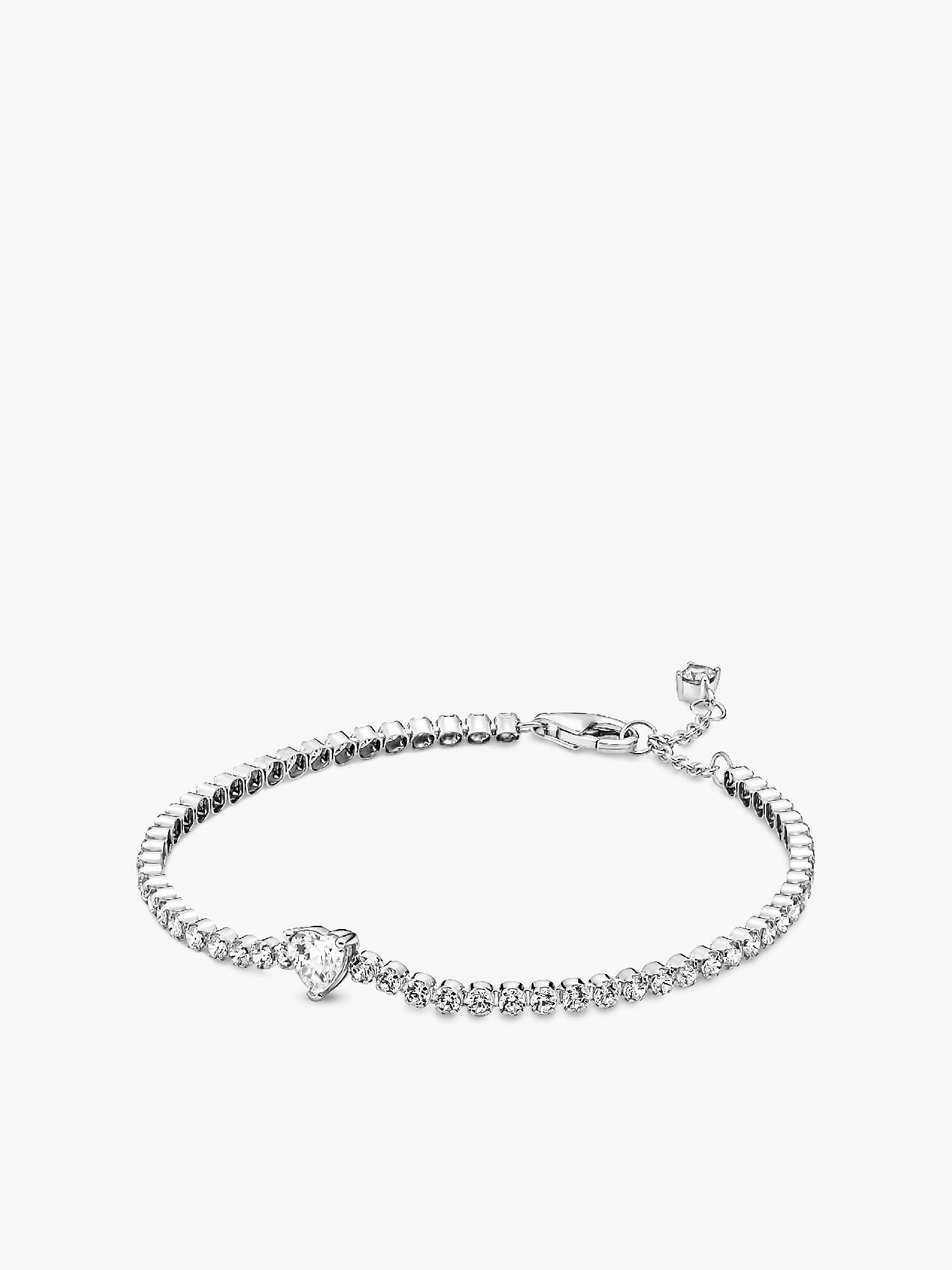 Funkelndes Herz Tennisarmband