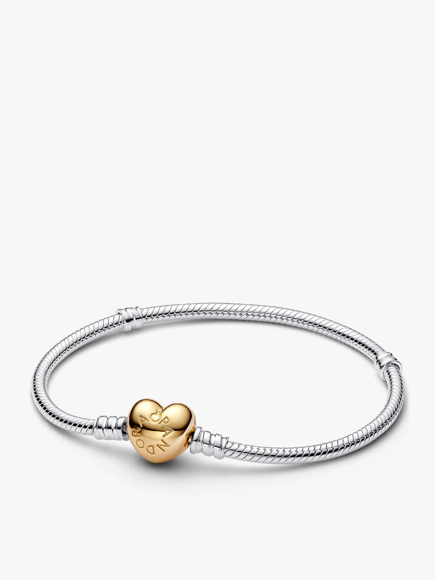Herz-Verschluss Schlangen-Gliederarmband