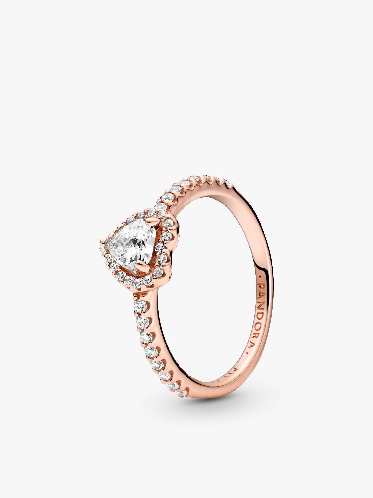 Funkelndes Erhabenes Herz Ring