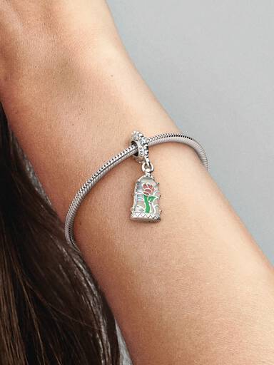 Disney Die Schöne und das Biest Verzauberte Rose Charm-Anhänger