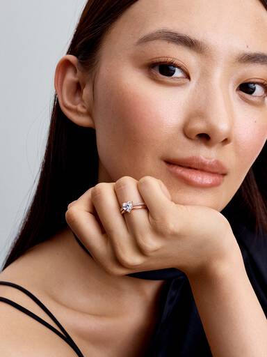 Doppelband Herz Ring