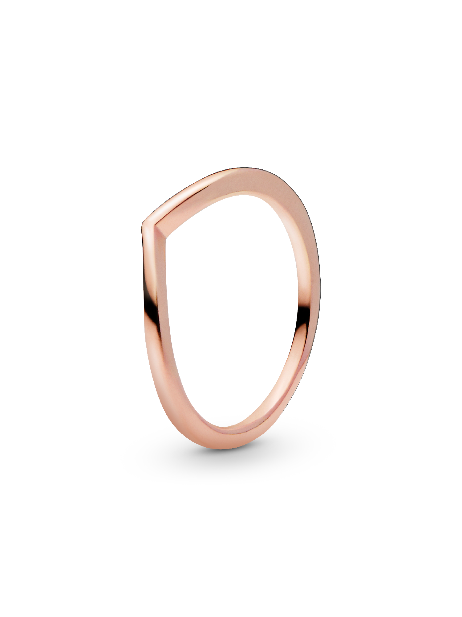 Polierter Wishbone-Ring