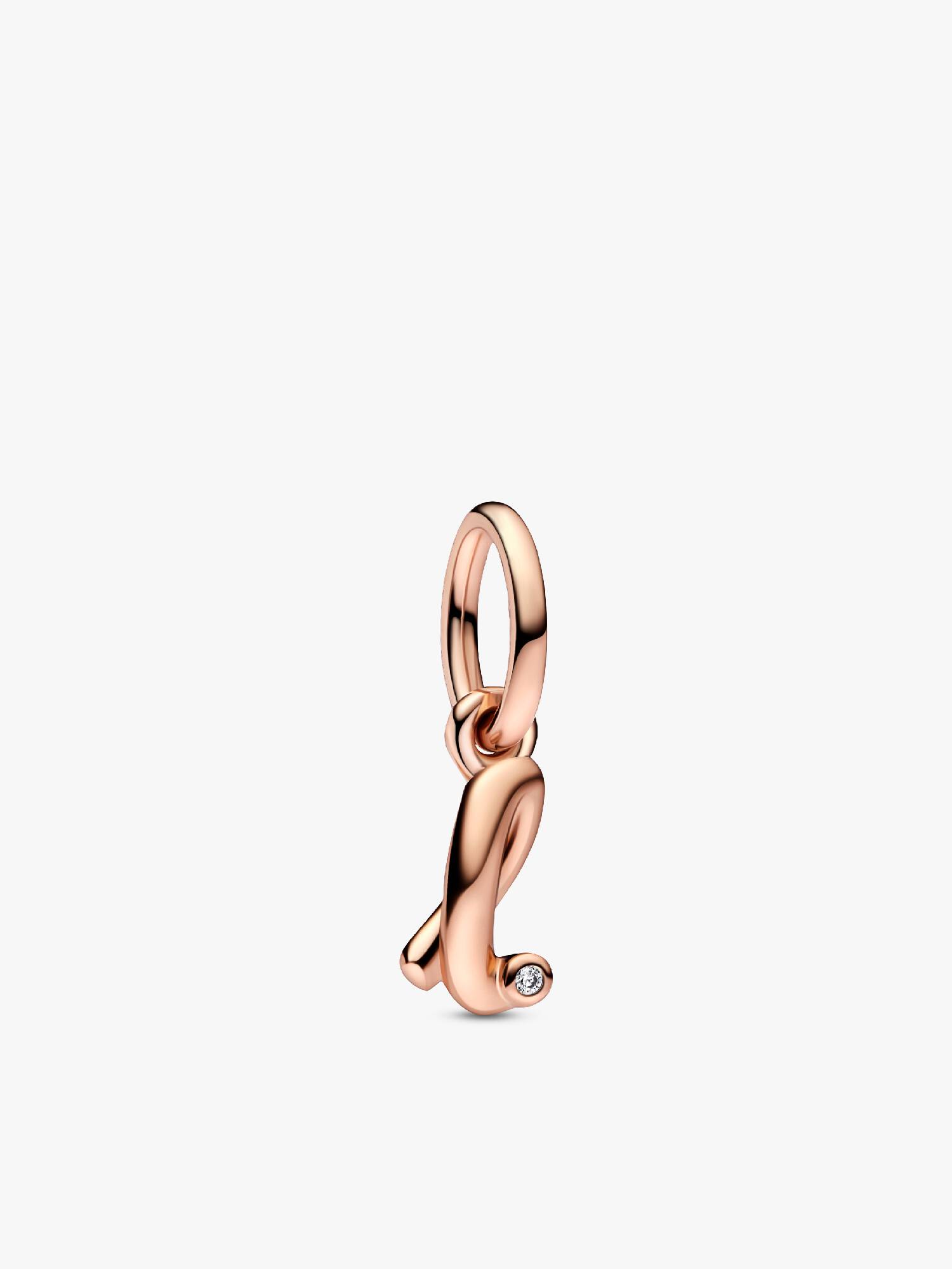 Buchstabe l Handschrift Charm-Anhänger