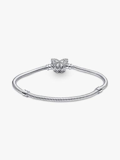 Pandora Moments Schlangen-Gliederarmband mit Schmetterling-Verschluss