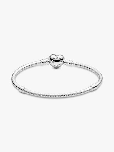 Moments Schlangen-Gliederarmband mit Funklendem Herz-Verschluss