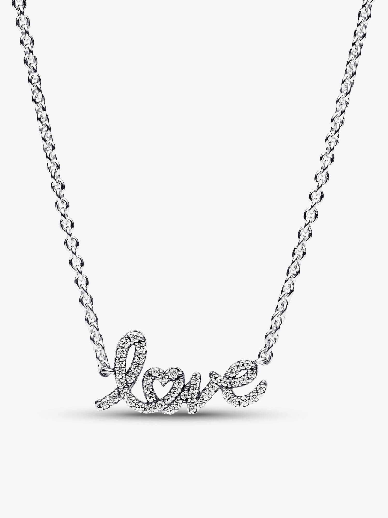 Funkelnde Handgeschrieben Love Collier-Halskette