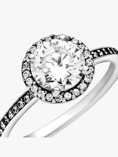 Runder Funkelnder Ring