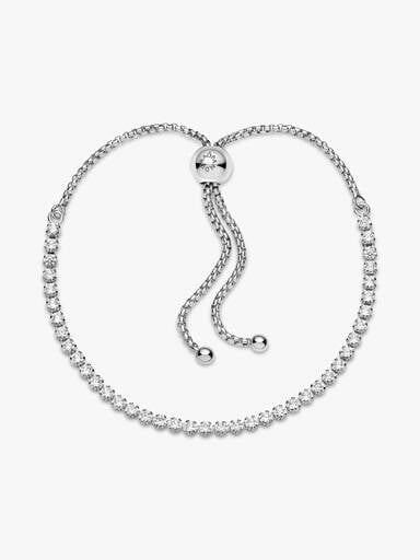 Funkelndes Schiebe-Tennisarmband