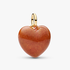 Orangefarbenes Rundliches Herz Charm-Anhänger Orangefarbenes Rundliches Herz Charm-Anhänger