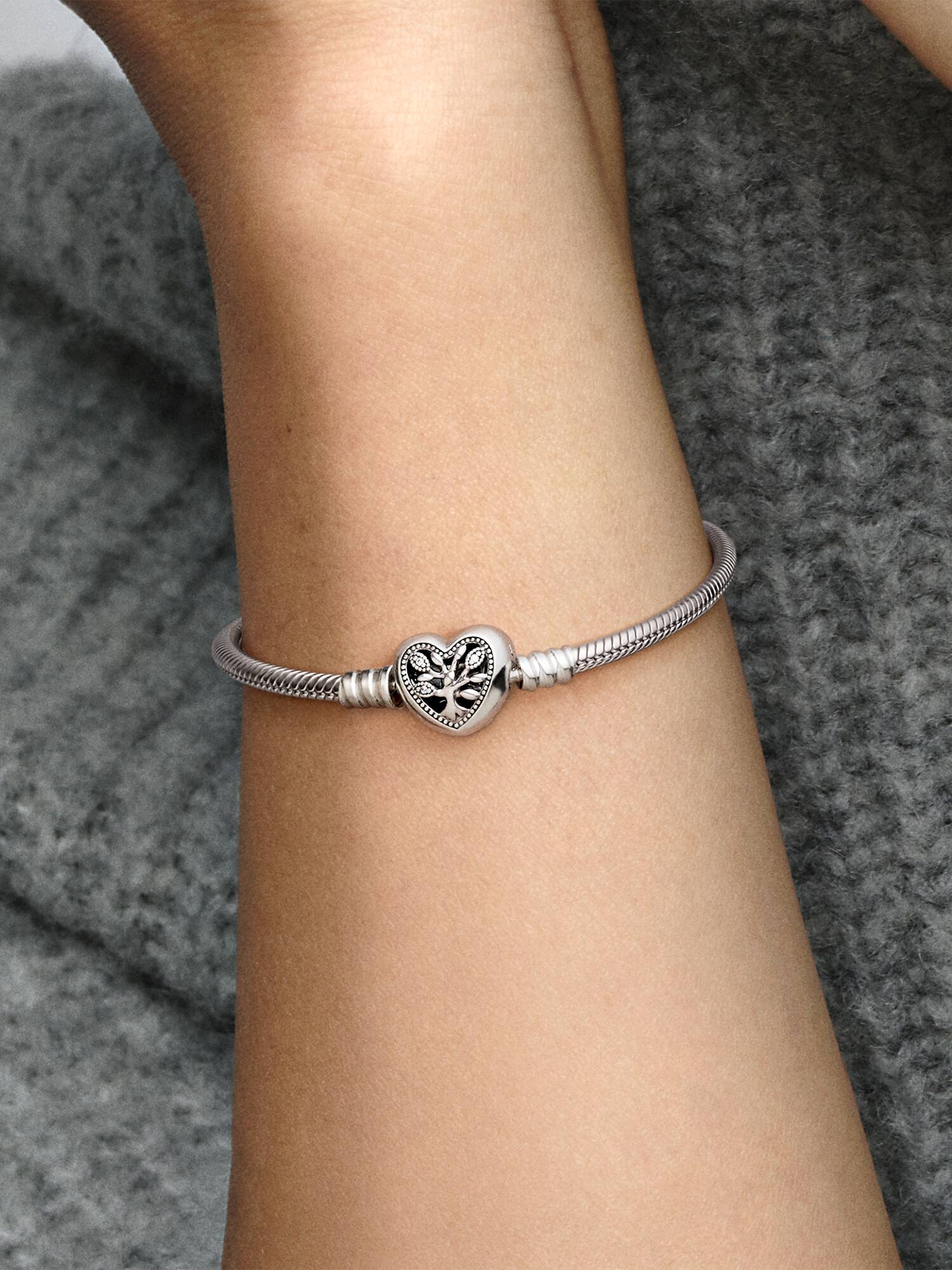 Stammbaum Herzverschluss Schlangen-Gliederarmband