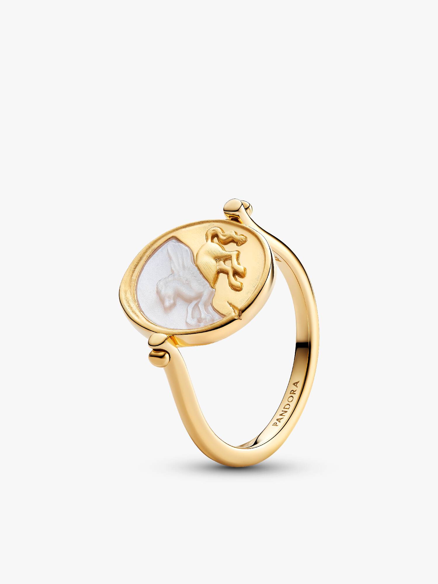 Pegasus Wendbarer Medaillon-Ring 