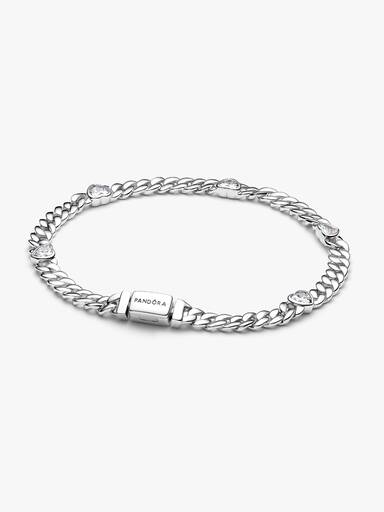 Herz Cuban-Gliederarmband
