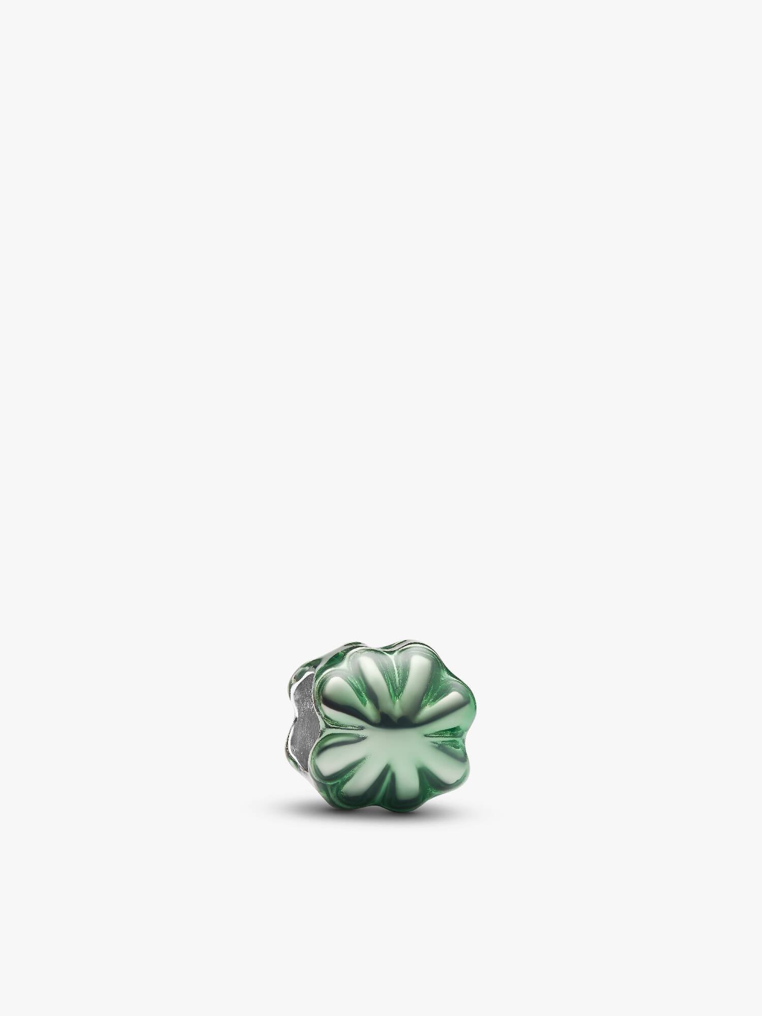 Grünes Kleeblatt Mini-Charm