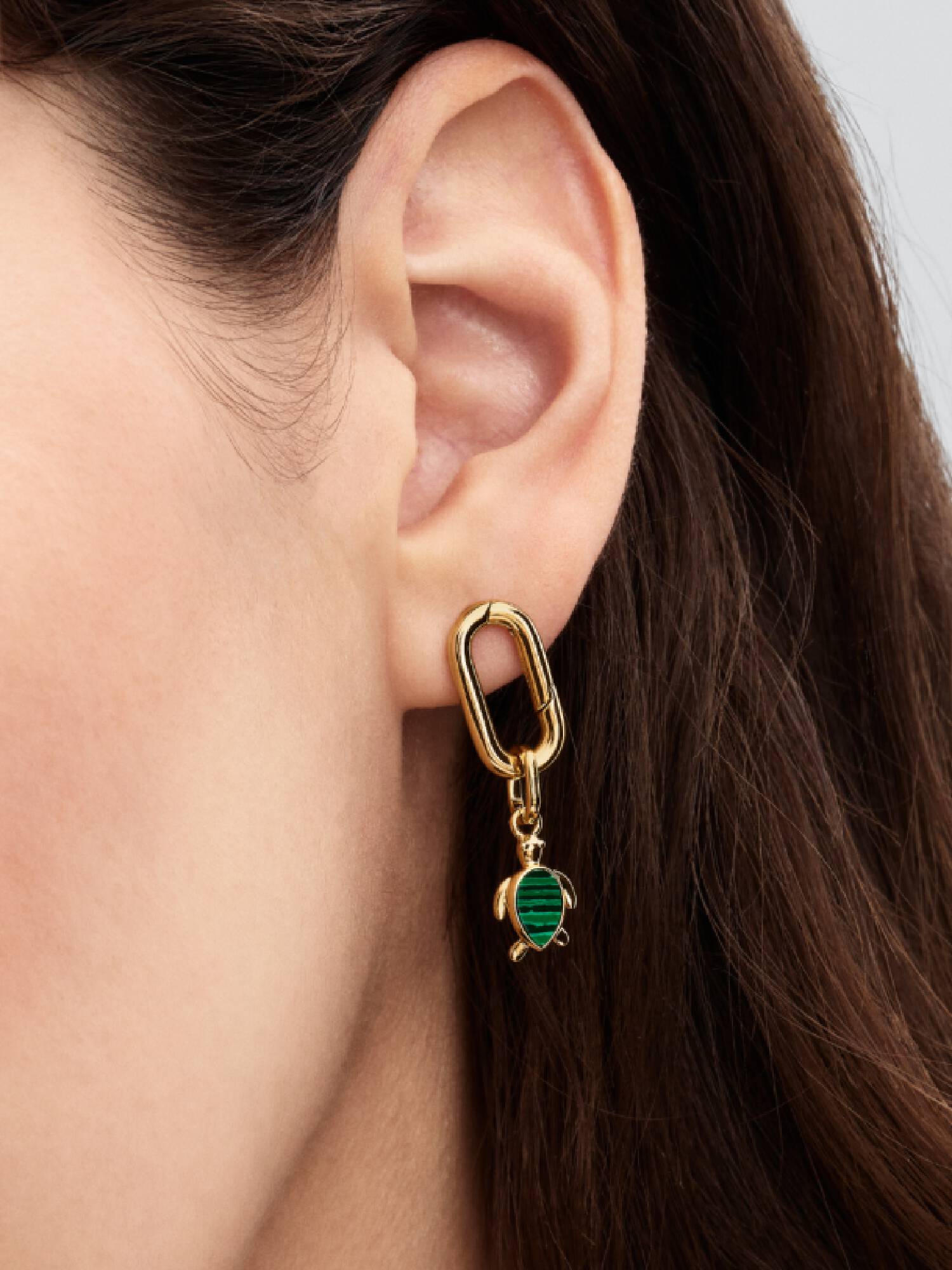 Grüne Schildkröte Mini-Charm-Anhänger