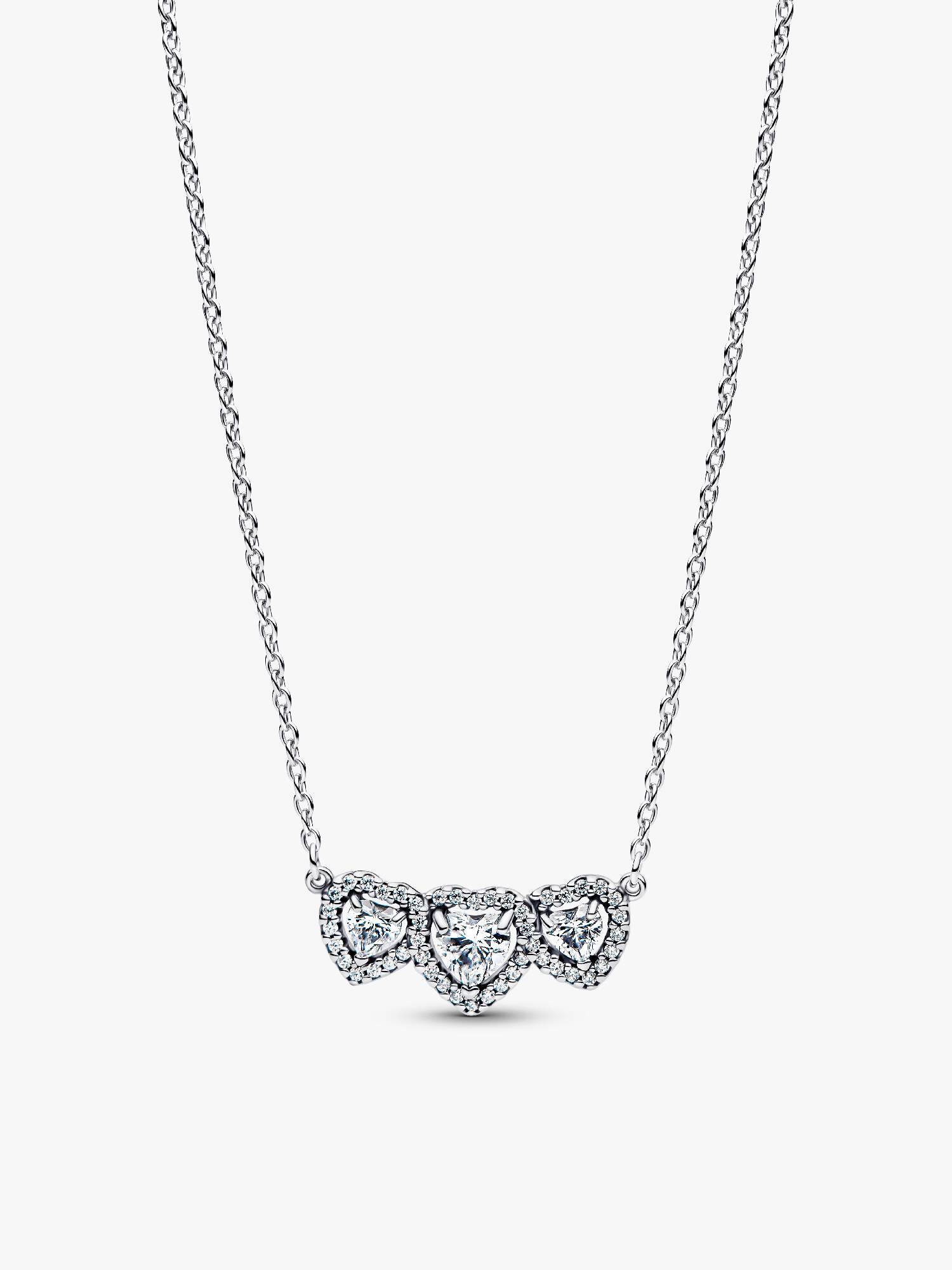 Strahlenkranz Herz Trilogie Collier-Halskette