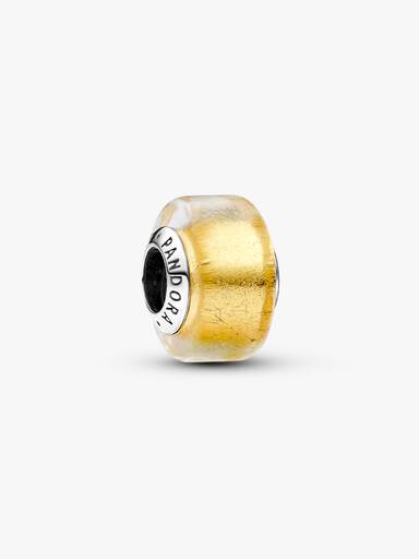 Goldfarbenes Murano-Glas Mini-Charm