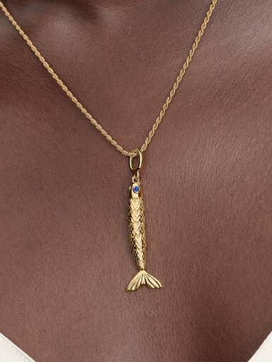 Beweglicher Fisch Charm-Anhänger
