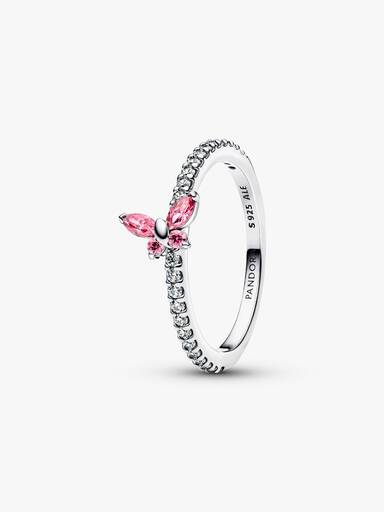 Glitzernder Schmetterling Ring