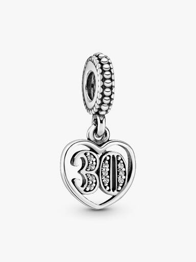 30. Geburtstag Charm-Anhänger