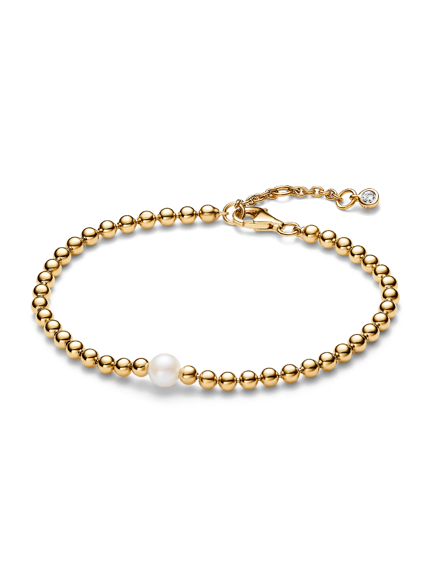 Behandelte Süßwasserzuchtperle & Kugeln Armband
