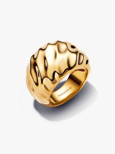 Welliger Statement-Ring