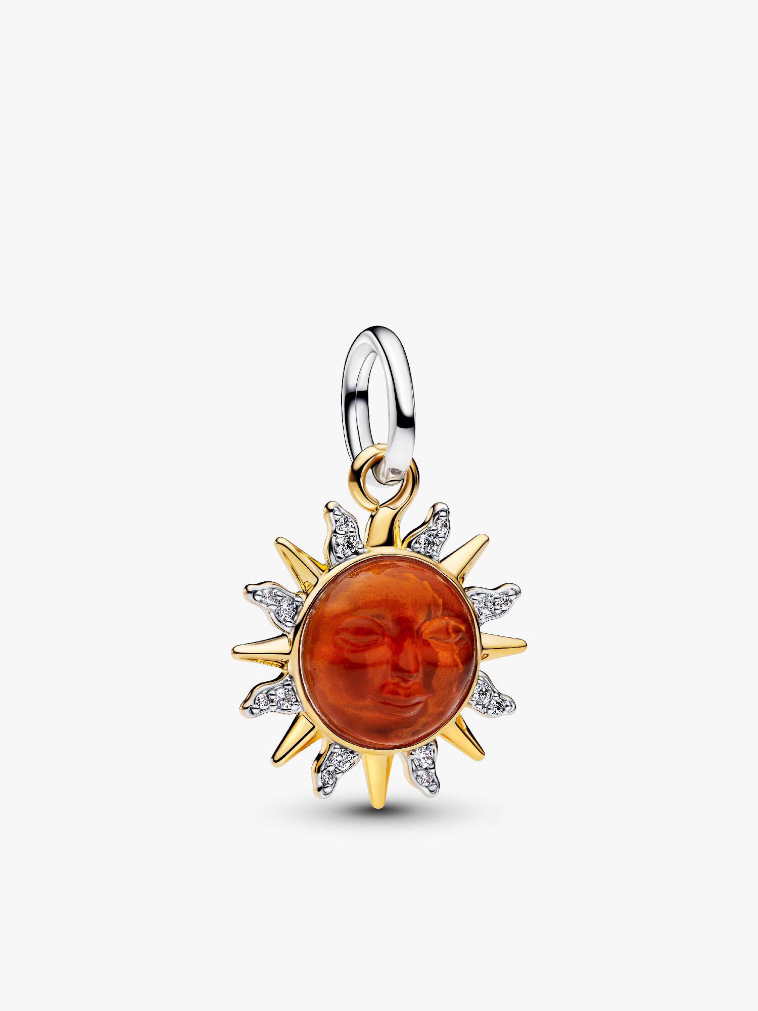 Wirbelnde Sonne Bicolor Charm-Anhänger