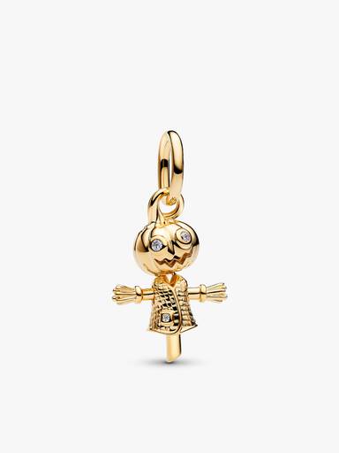 Kürbis-Vogelscheuche Mini-Charm Armband-Set