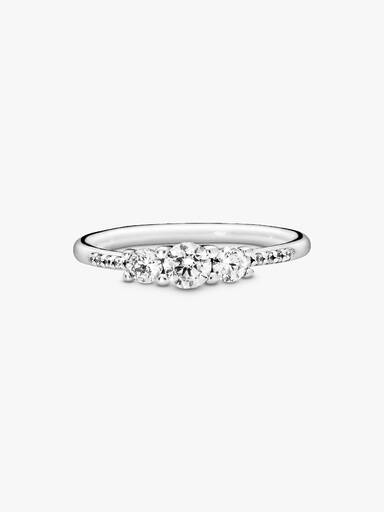 Drei Klare Steine Ring