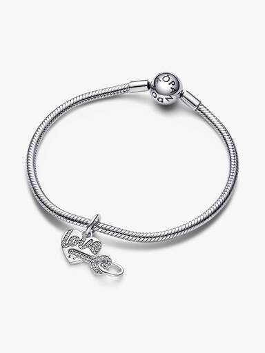 Teilbarer Herz & Schlüssel Charm-Anhänger