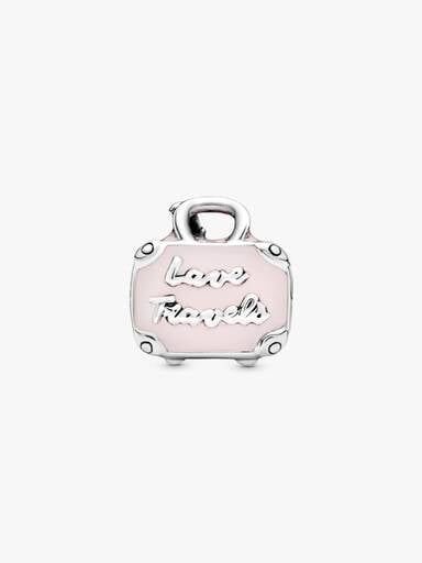 Rosafarbener Koffer Charm