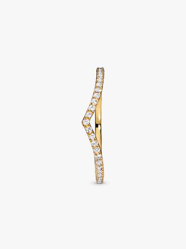 Funkelnder Wishbone Ring