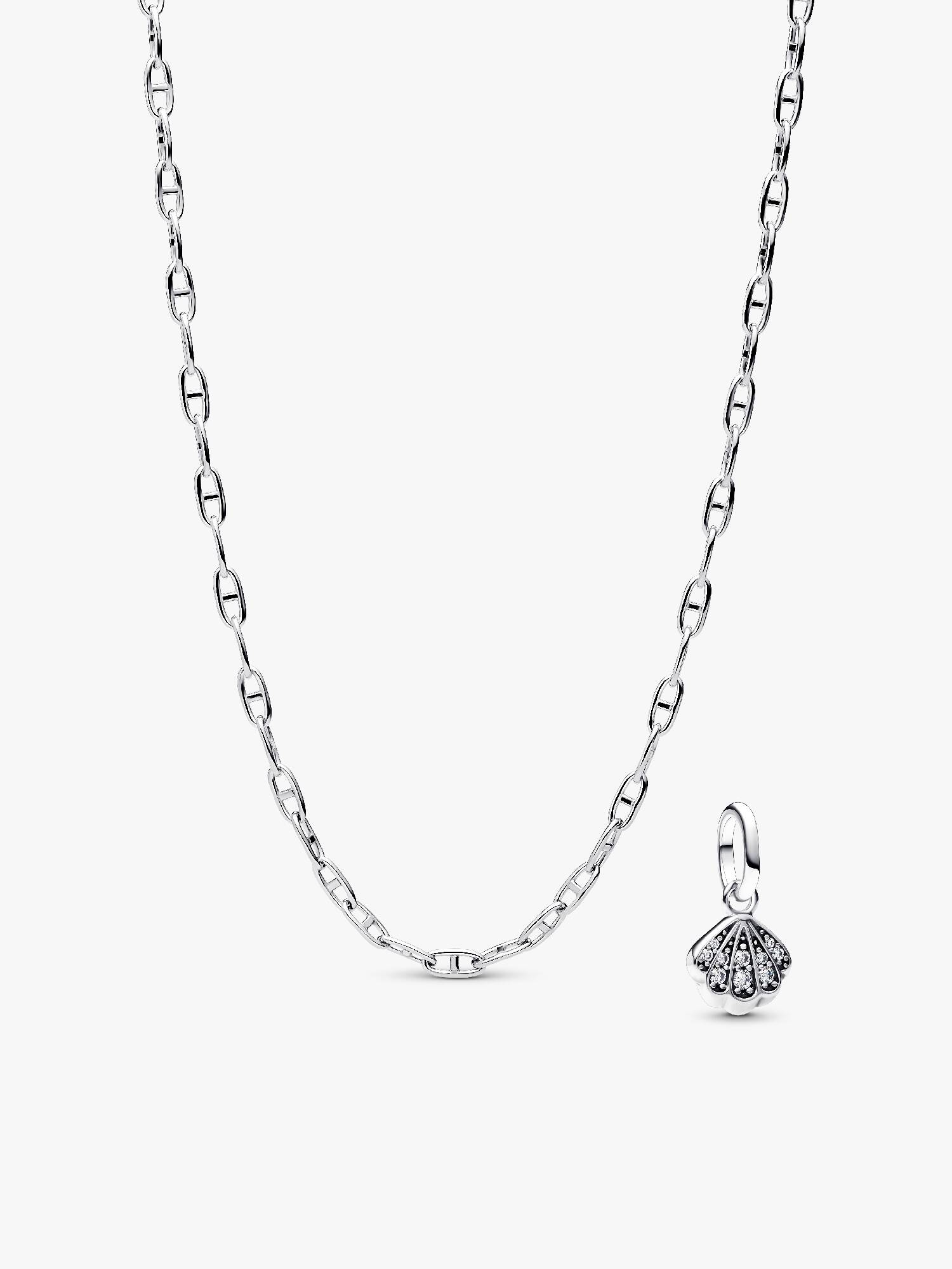 Kleine Muschel Halsketten & Charm Schmuckset
