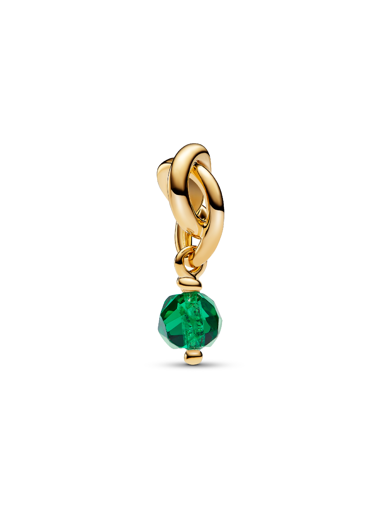 Mai Facettierter Ewigkeitskreis Charm-Anhänger