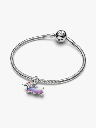 Weihnachts-Dackel Charm-Anhänger