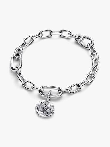 Schlange Unendlichkeitsmedaillon-Charm
