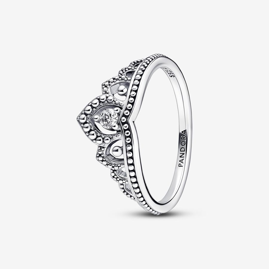 Königlicher Perlen Diadem-Ring