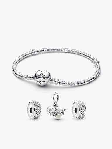 Schmuckset Glühwürmchen und Clip-Armband