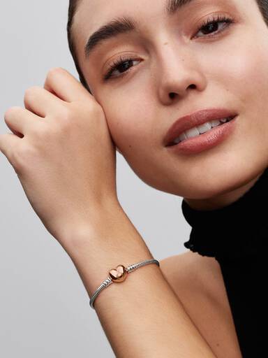 Moments Herz und Schlangen-Gliederarmband